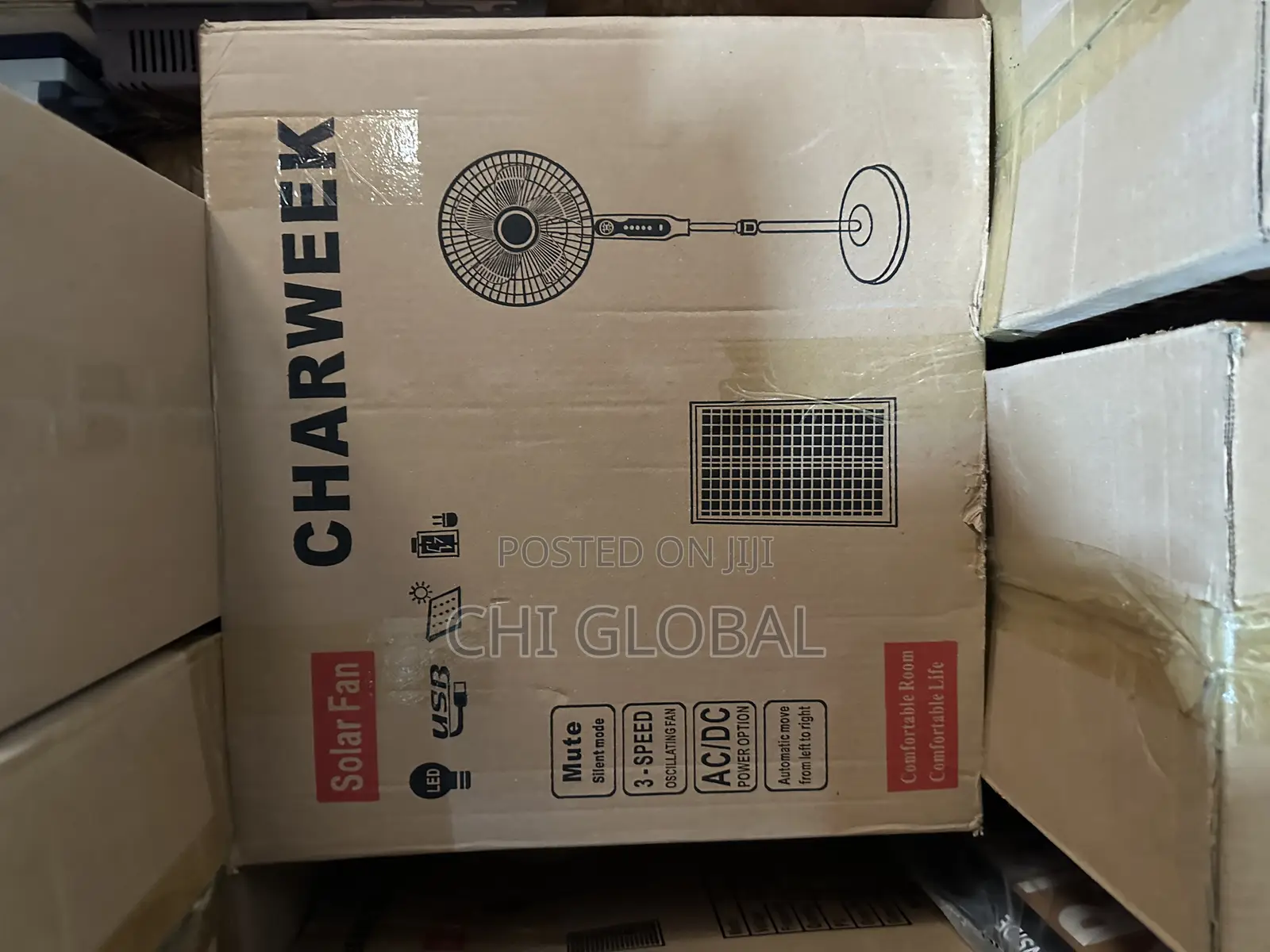 Charweek Ac\Dc Solar Fan