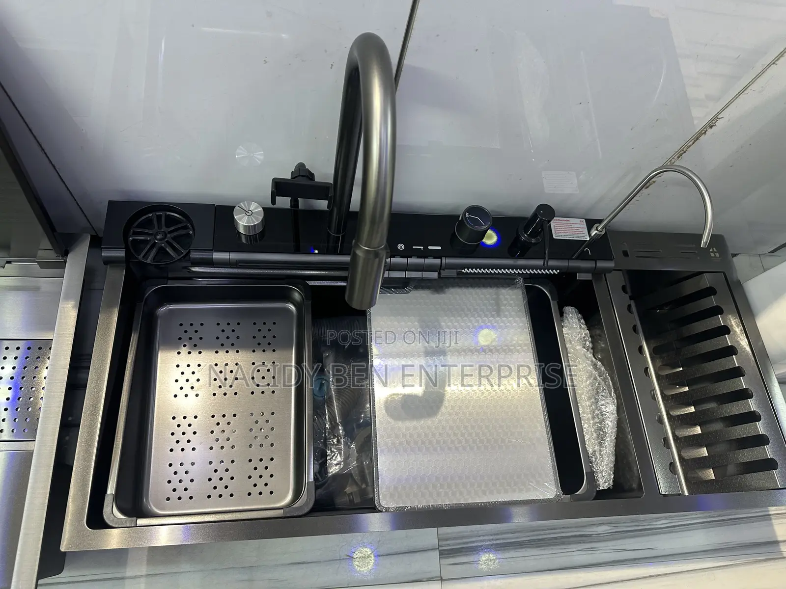 Automated 5button Kitchen Sink