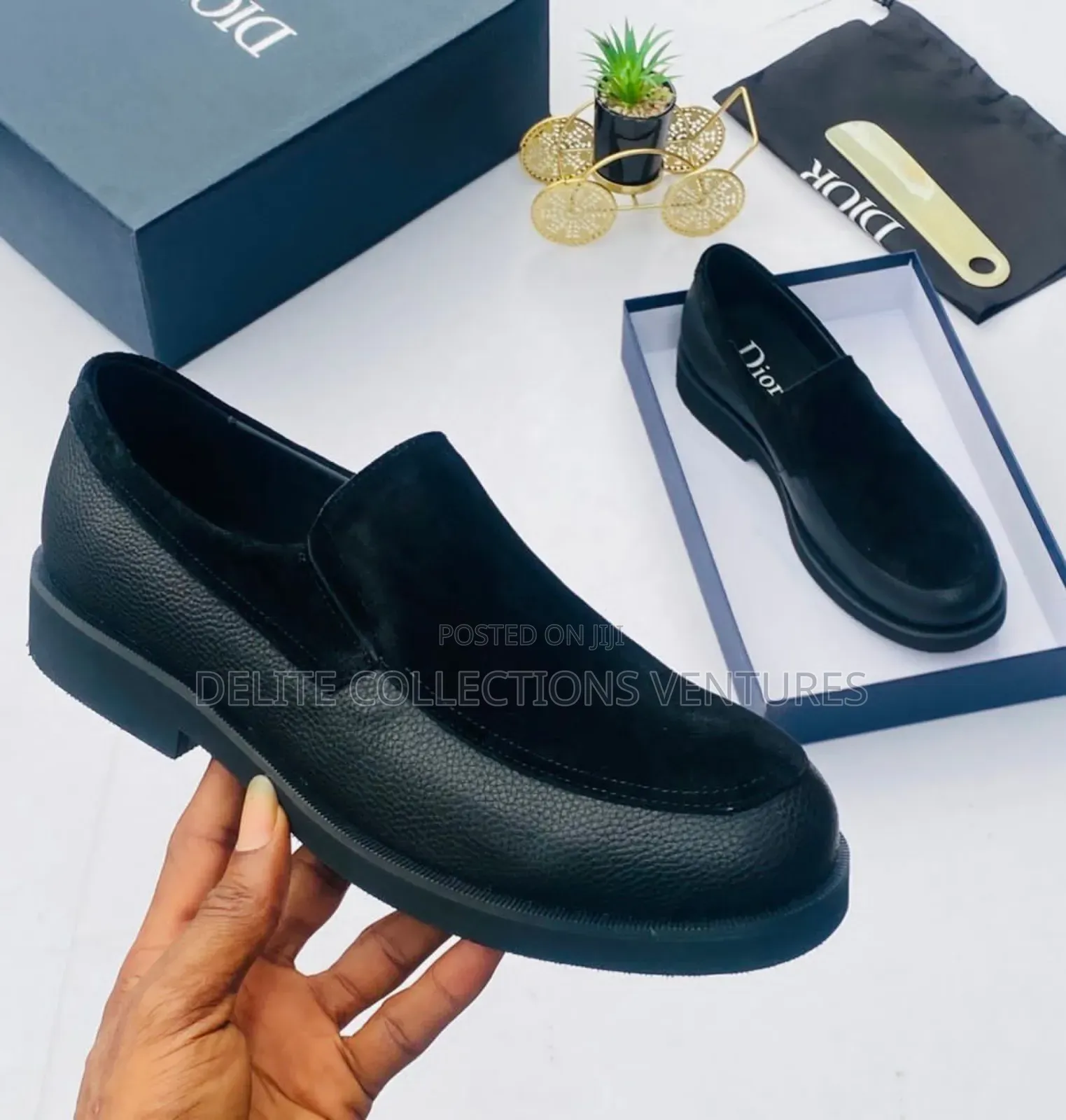 *New "Dior" Luxury Soft Sole Pure Leather/Suede Loafers