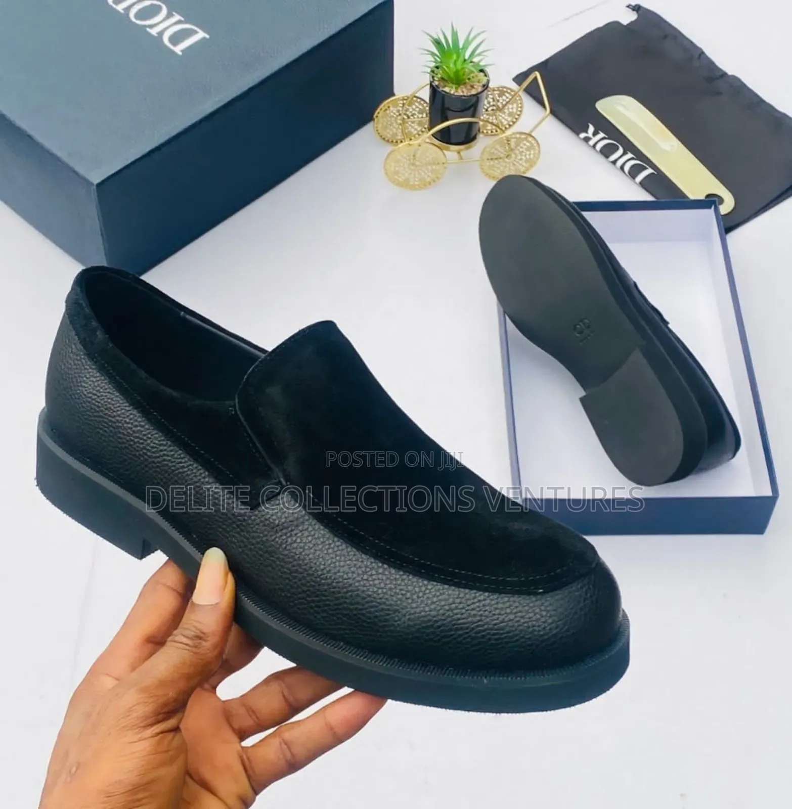 *New "Dior" Luxury Soft Sole Pure Leather/Suede Loafers