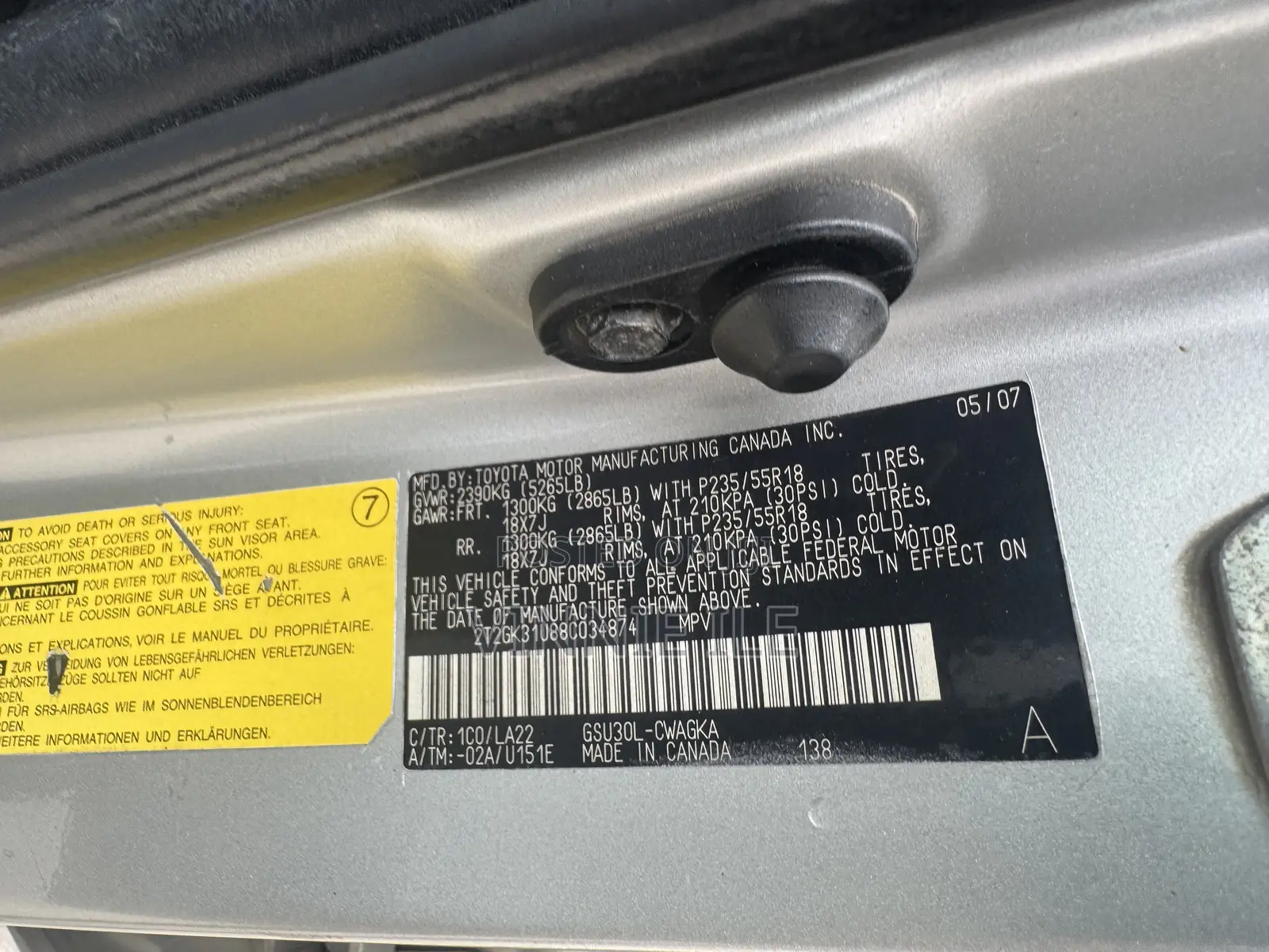 Lexus RX 350 2008 Silver