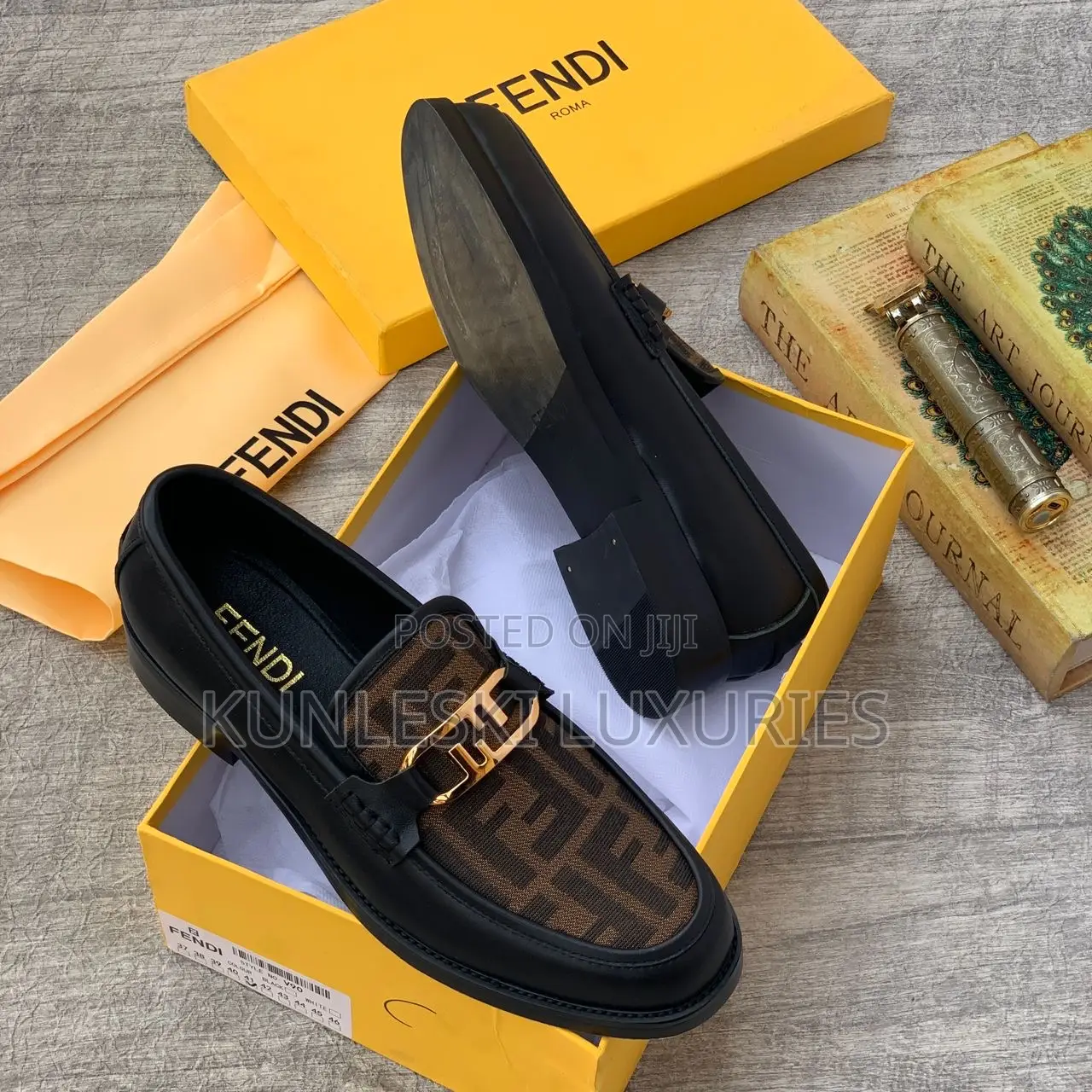 Original Fendi Leather Men’S Shoes Collections