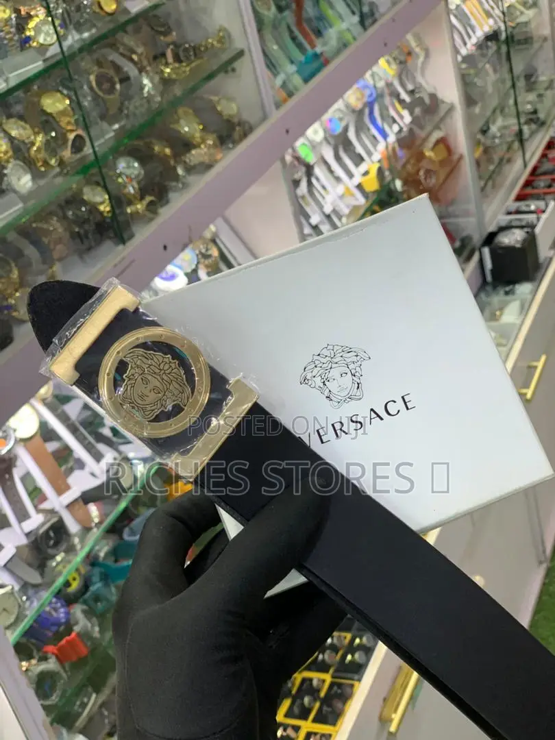 High Quality Versace Leather Men Belt