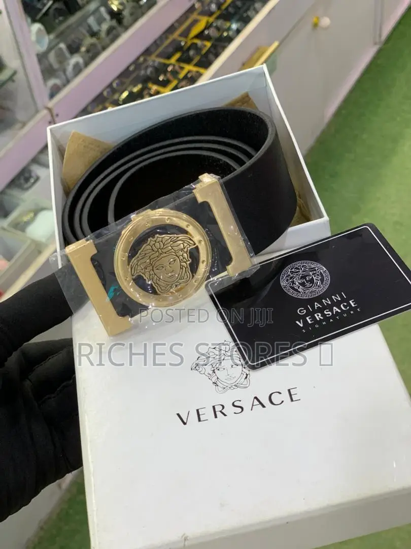High Quality Versace Leather Men Belt
