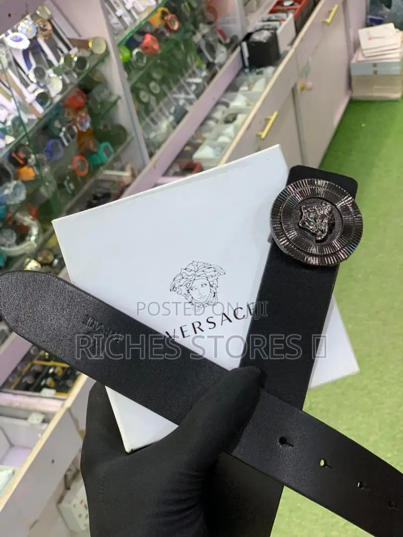 High Quality Versace Leather Men Belt