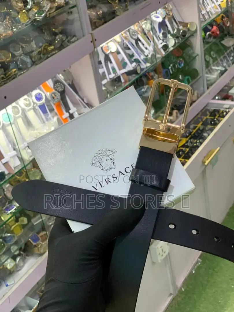 High Quality Versace Leather Men Belt