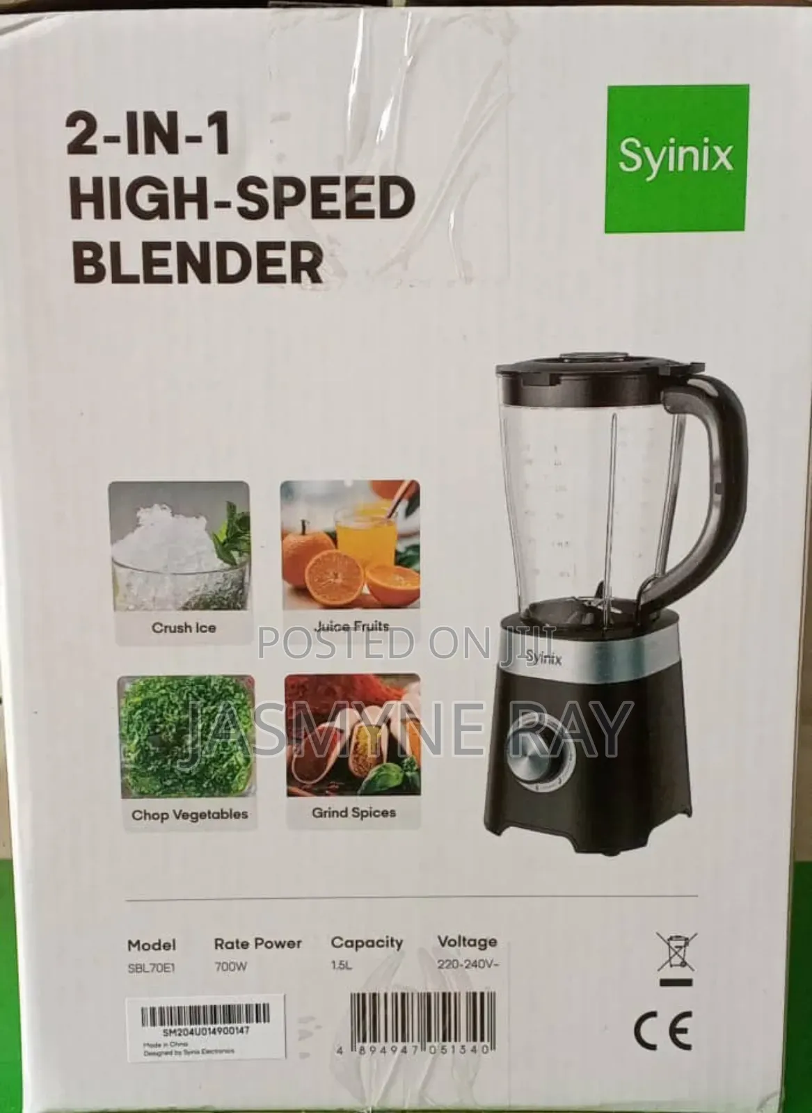 Syinix Blend Grind Blender 700w