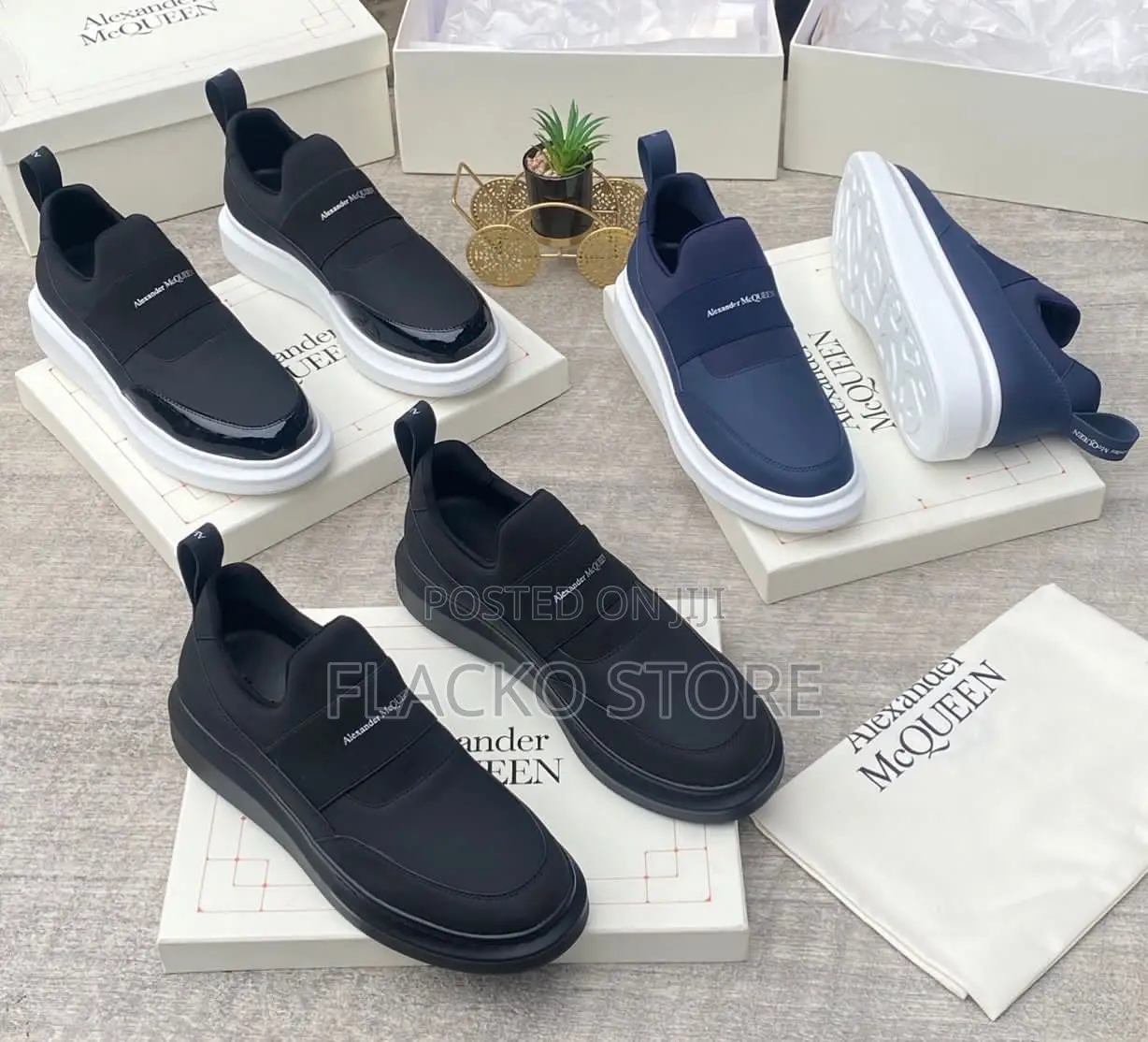 Original Alexander Mcqueen Slip Ons Luxury Sneakers