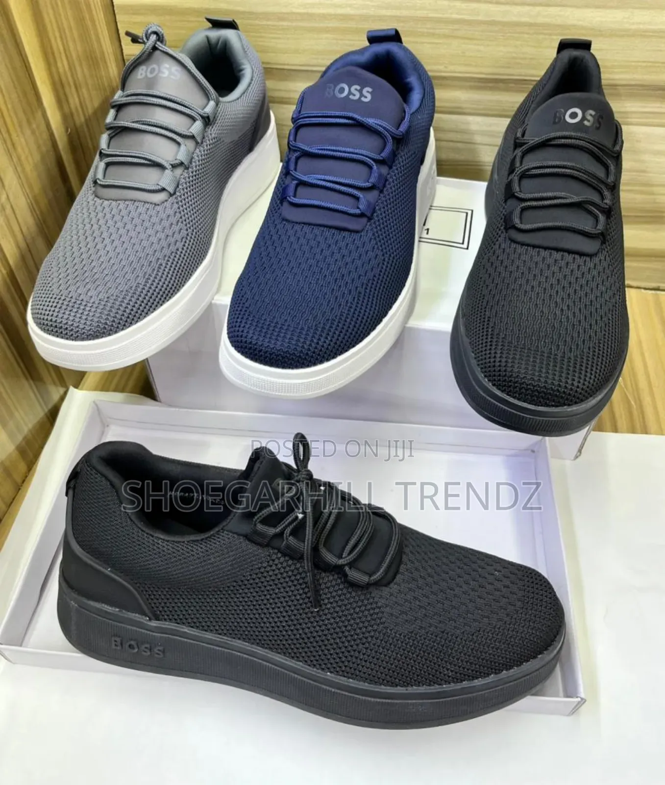 Boss Men's Trendy Lace White Sole Kicks