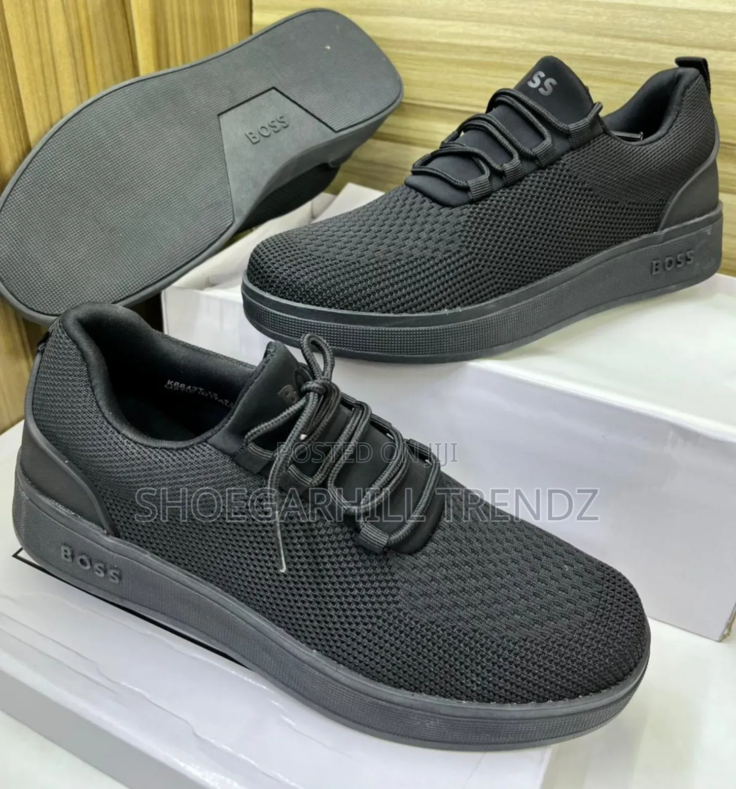 Boss Men's Trendy Lace White Sole Kicks