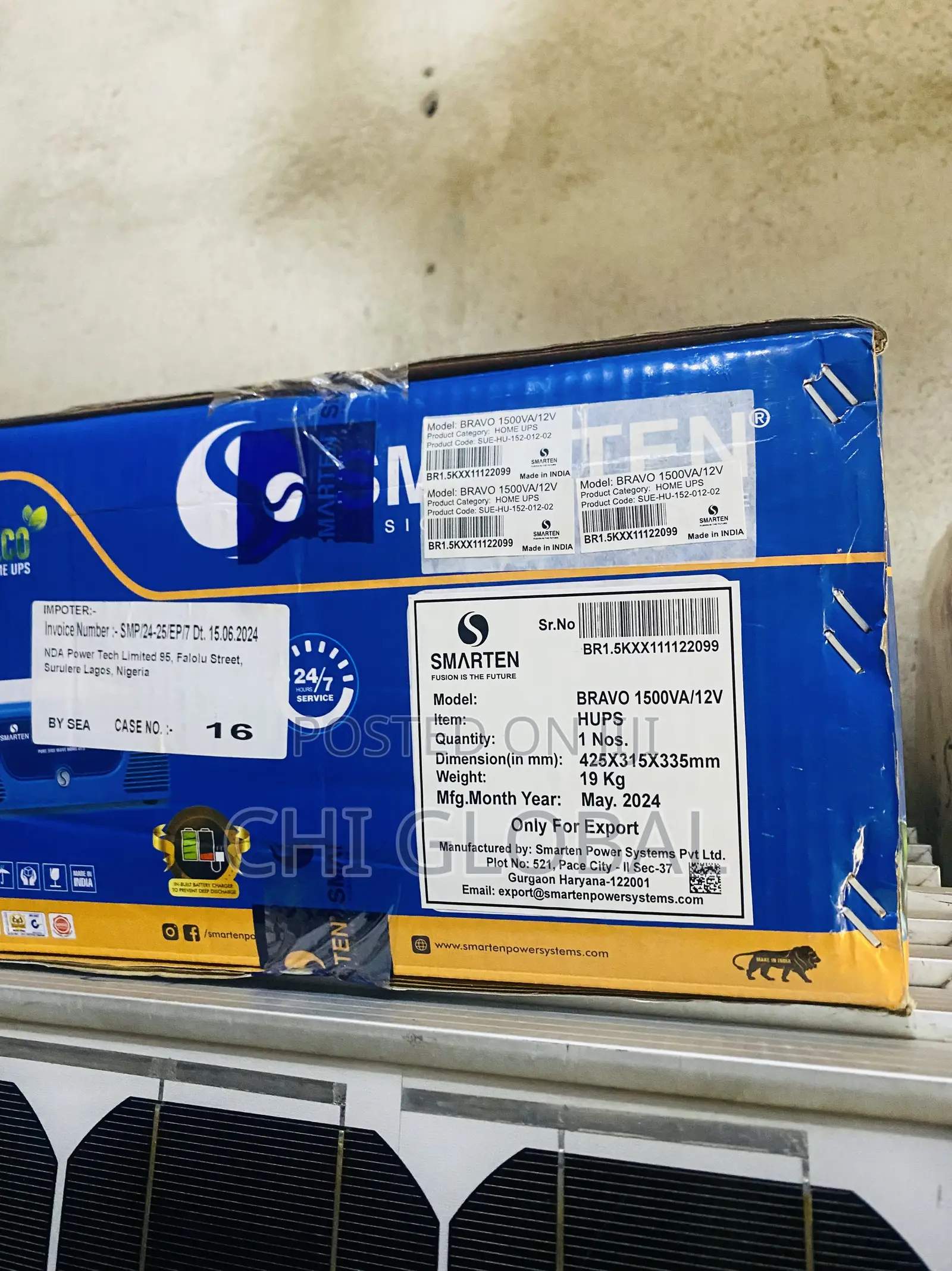 Smarten 1.5kva 12v Solar Inverter