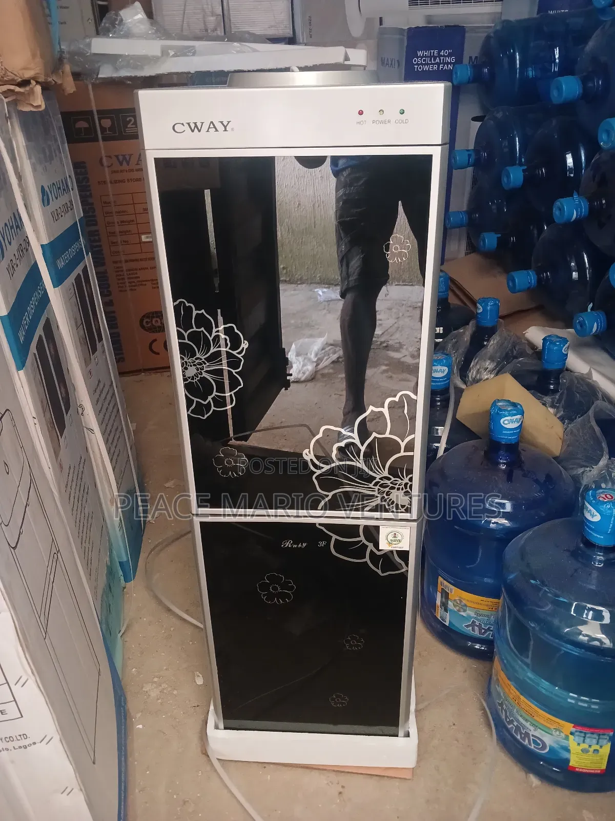 Cway Quality Water Dispenser With Fridge And Mini Freezer,Double Door