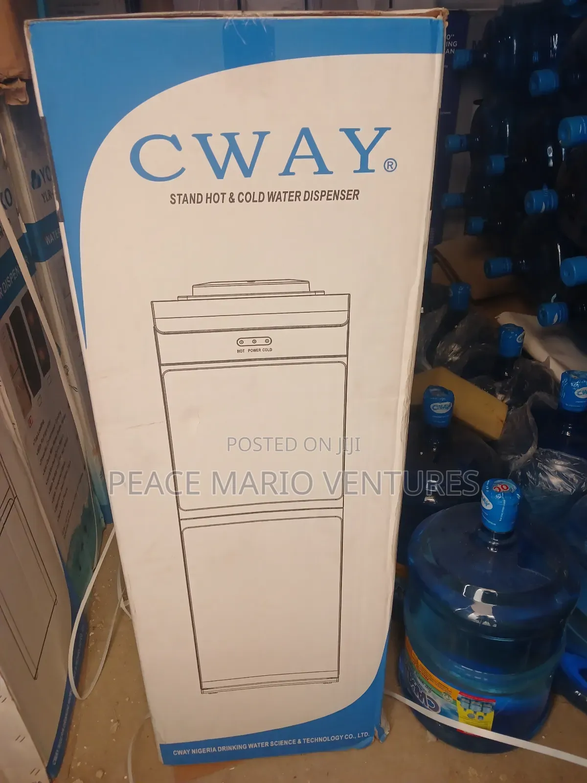 Cway Hot And Cold Water Dispenser With Fridge And Mini Freezer