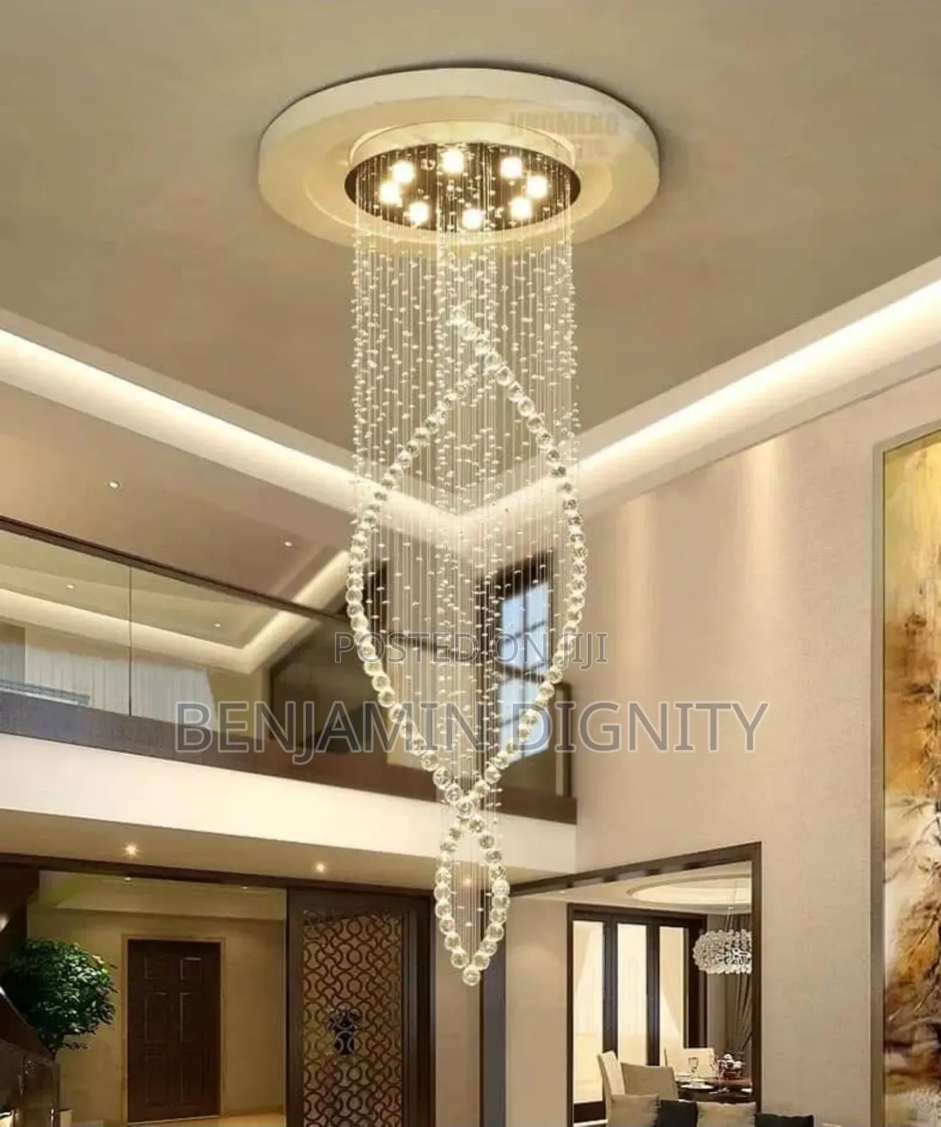 Spiral Crystal Chandelier Lighting