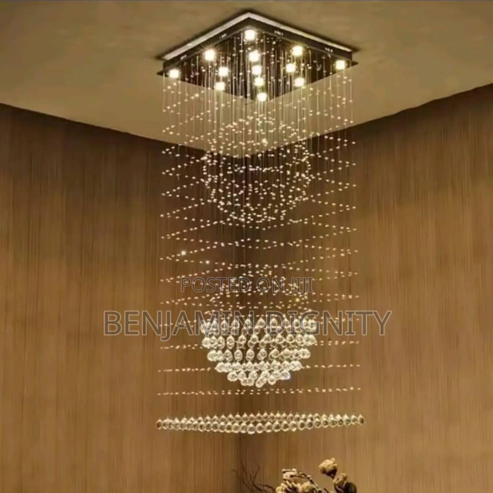 Spiral Crystal Chandelier Lighting