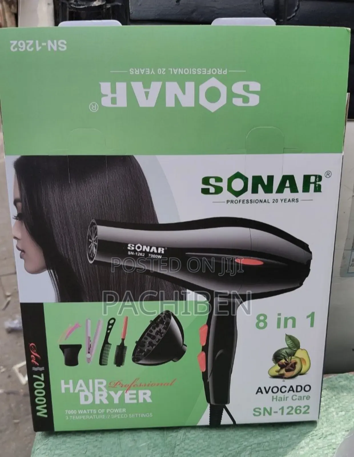 Sonar Avocado Combo 8 in 1 Hair Dryer