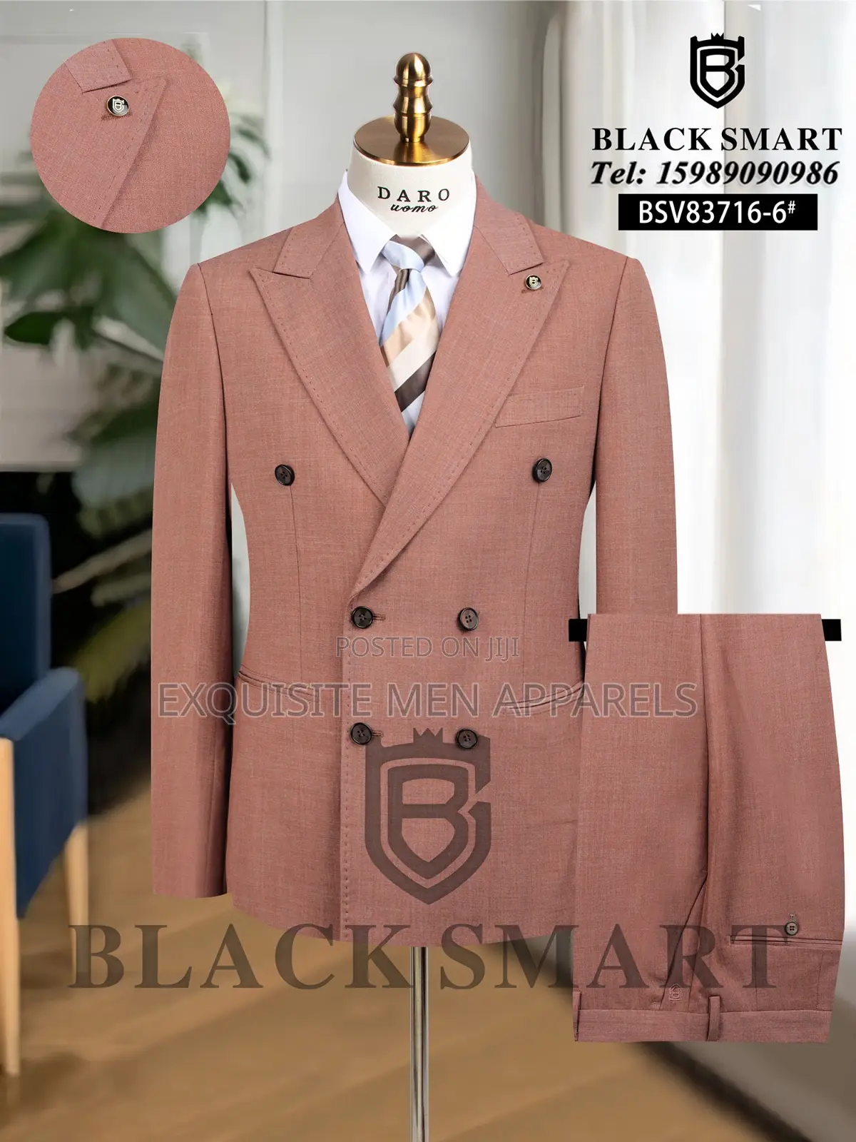 Quality Turkish Daro Double Breasted Men’S Suit