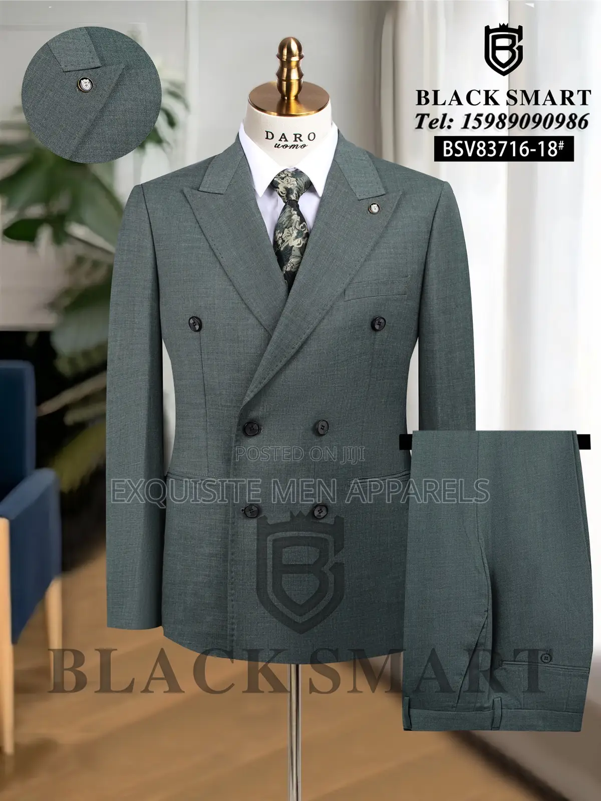 Quality Turkish Daro Double Breasted Men’S Suit