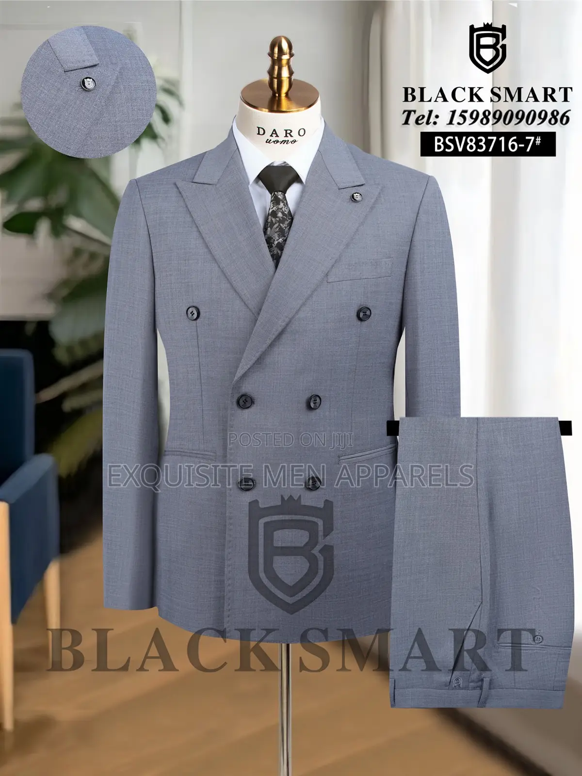 Quality Turkish Daro Double Breasted Men’S Suit