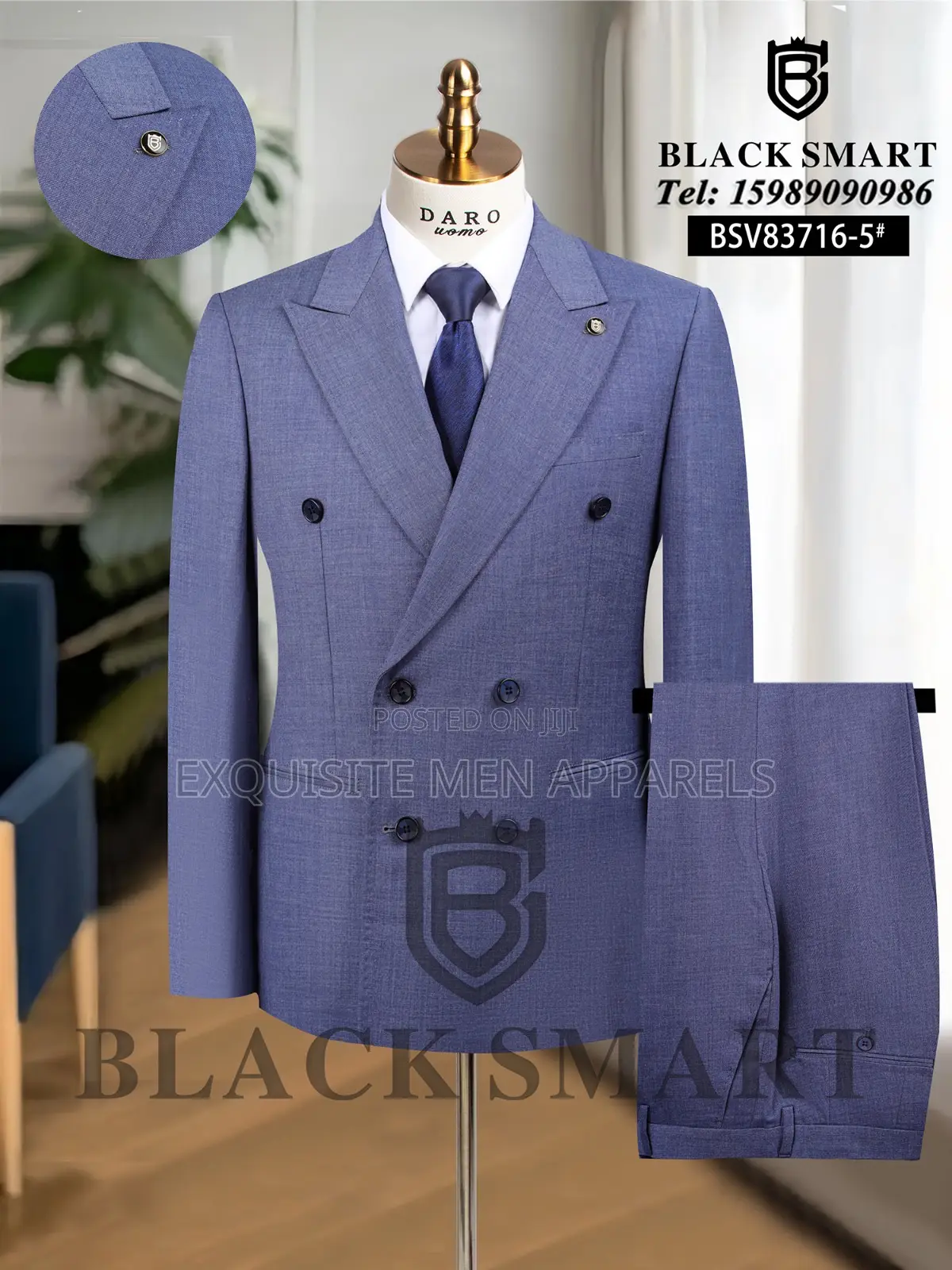 Quality Turkish Daro Double Breasted Men’S Suit