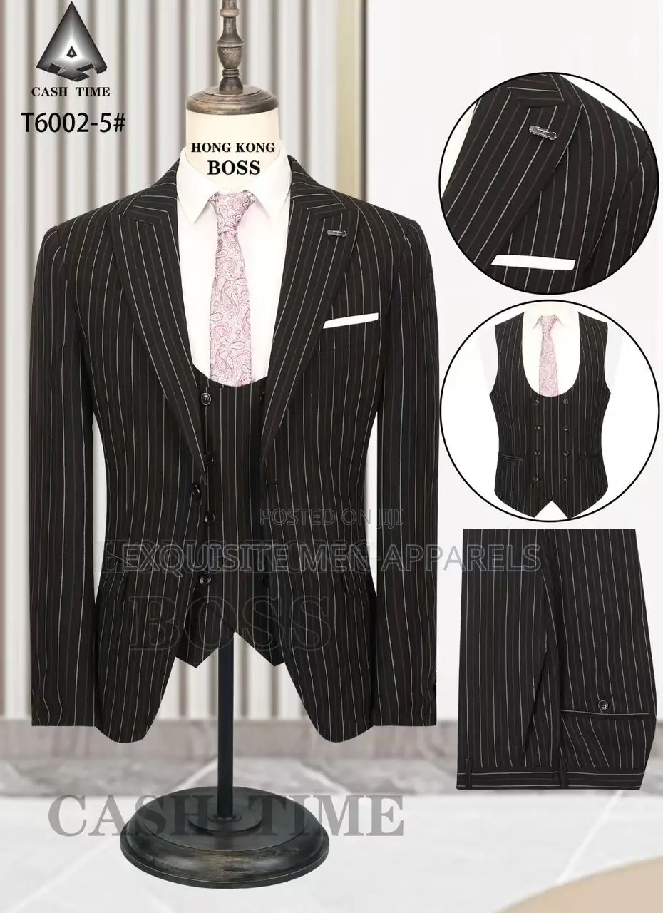 Quality Formal Turkish Stripe Men’S Suit