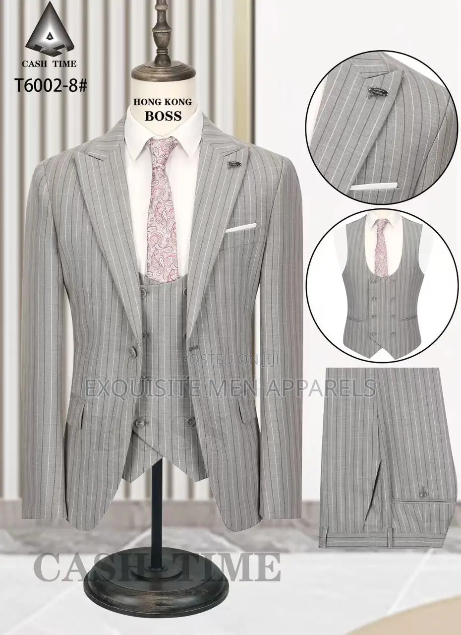 Quality Formal Turkish Stripe Men’S Suit
