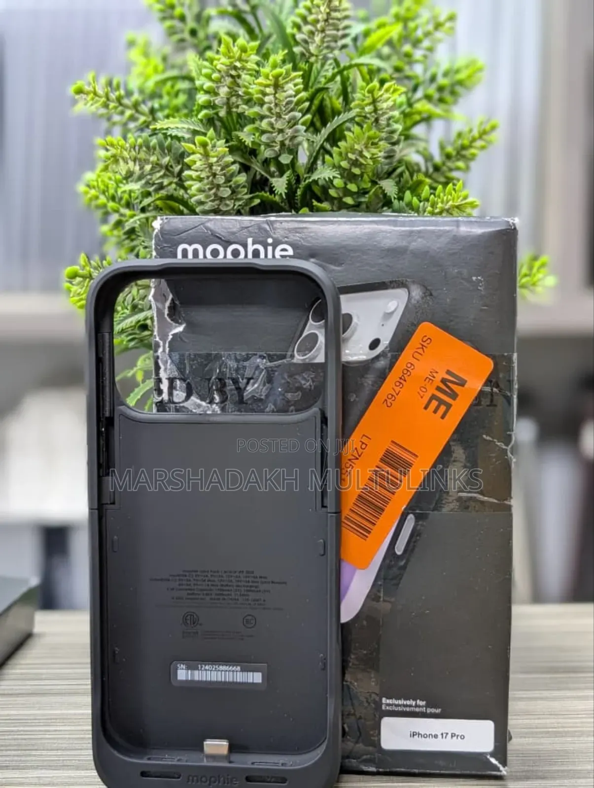 _* Mophie Juice Pack Apple iPhone 17 Pro Black Charging Battery