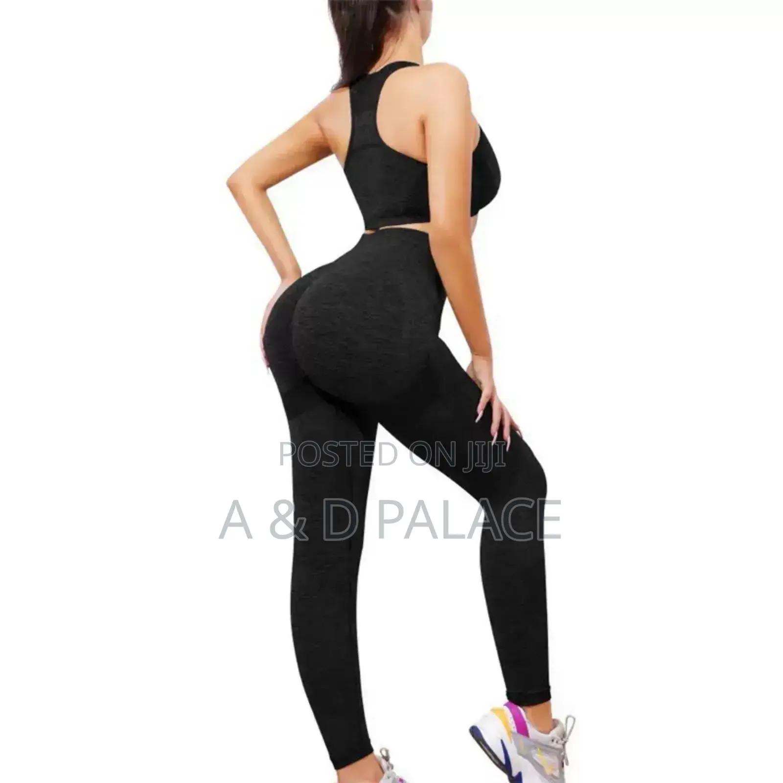 2pcs Seamless High Stretch Ladies Gym Wear Set – Long Hip Hugging