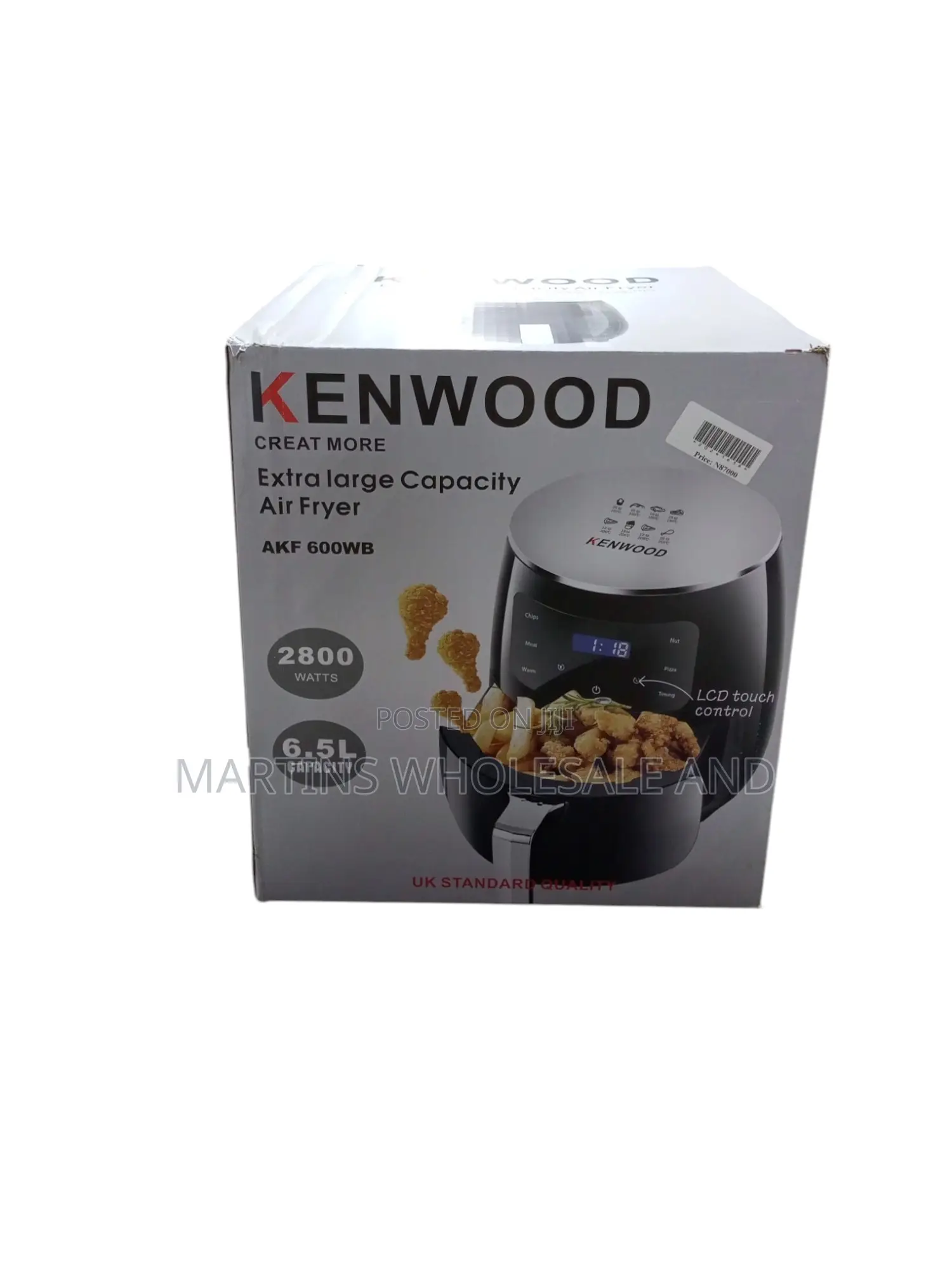 Kenwood Akf 600wb Air Fryer.6.5l