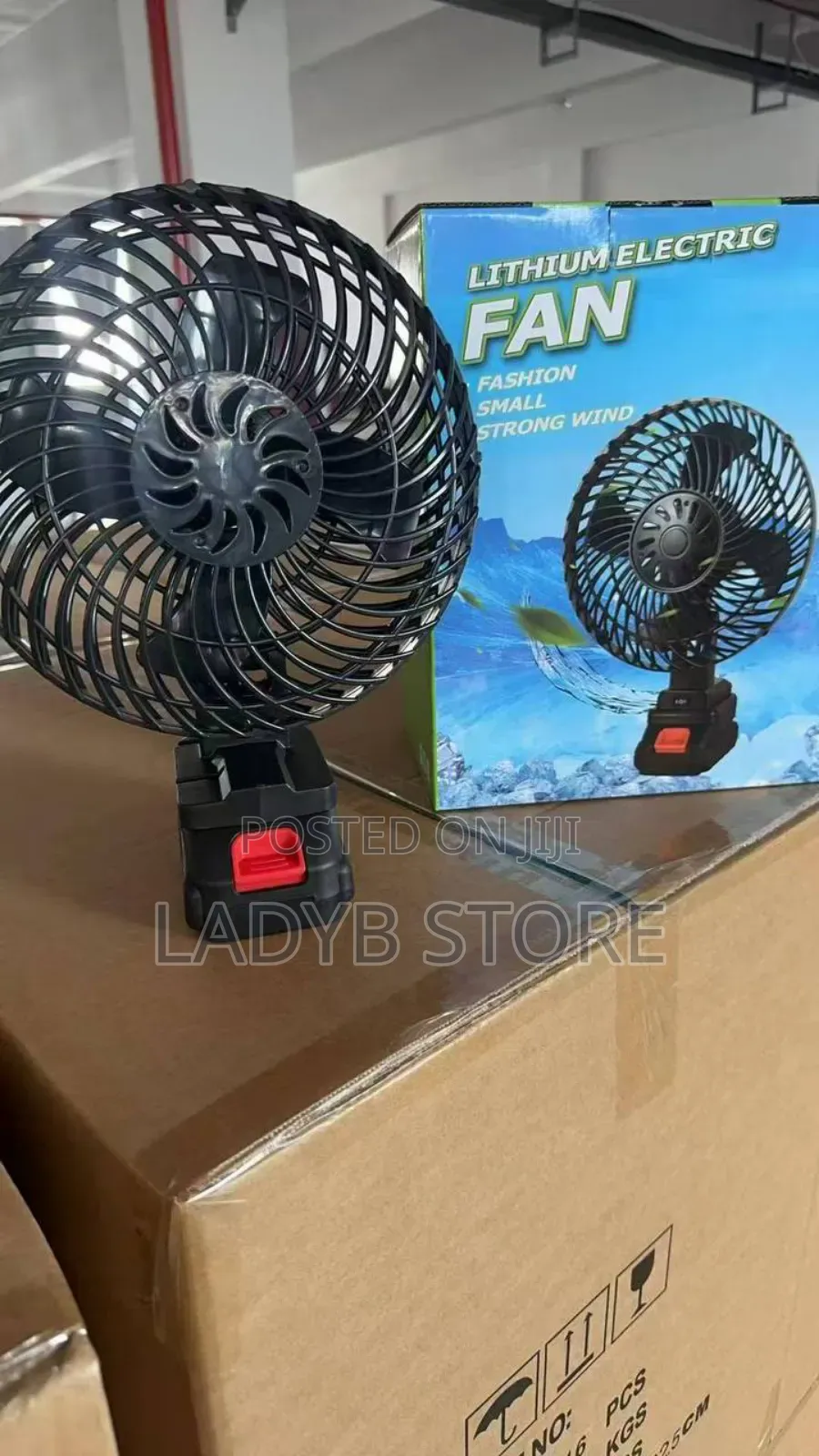 Lithium Electric Fan With Two Rechargeable Batteries