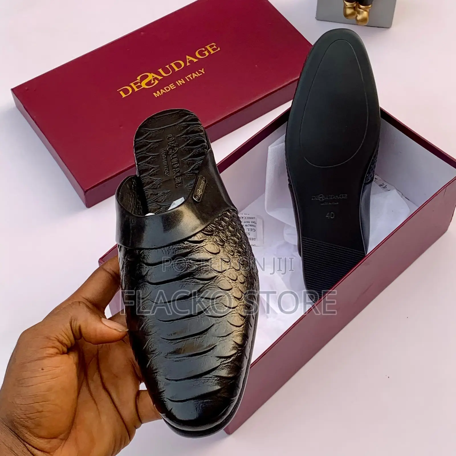 Original Desaudage Leather Mules