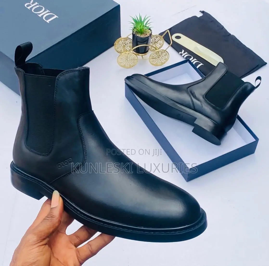 Original Dior Leather Ankle Boot