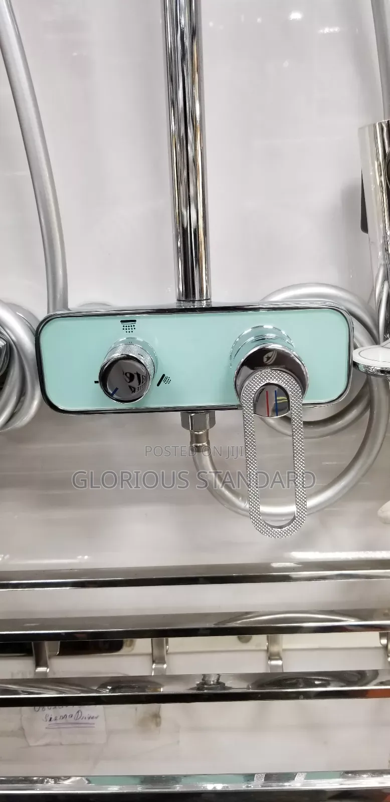 High Quality Transparent Standing Shower Stainless England Standard