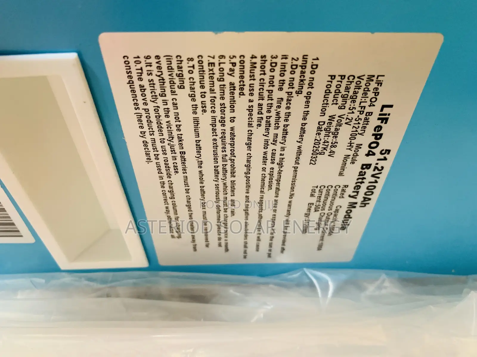 5kwh 51.2v Africell Lithium Ion Battery