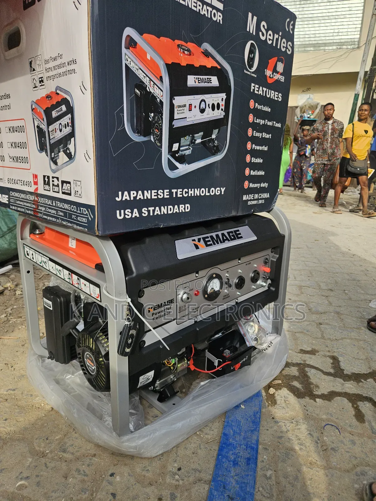 4.5kva Kemage Petorl Generator Remote Control 100%Copper Wire
