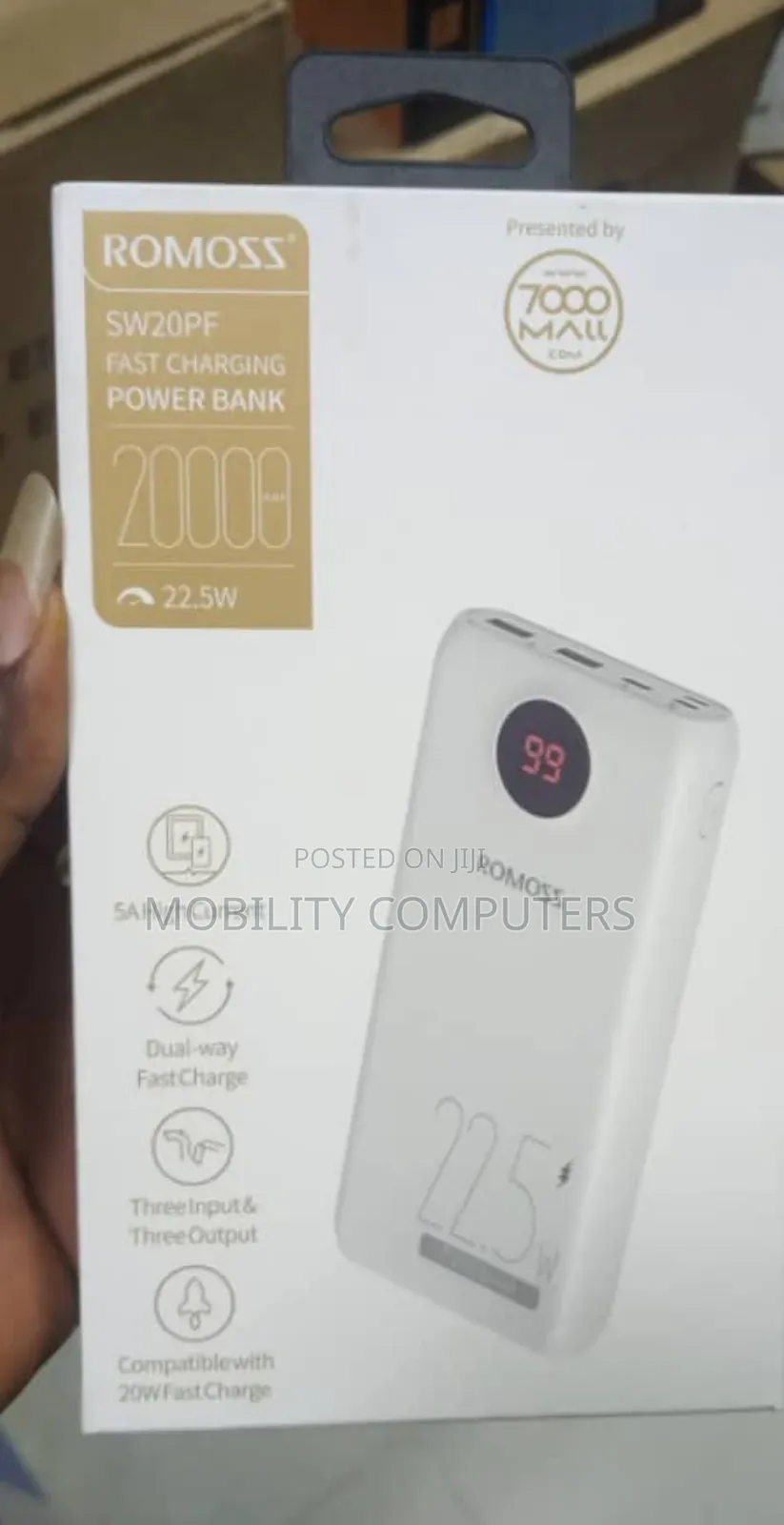 Romoss Power Bank 20000mah Fast Charging