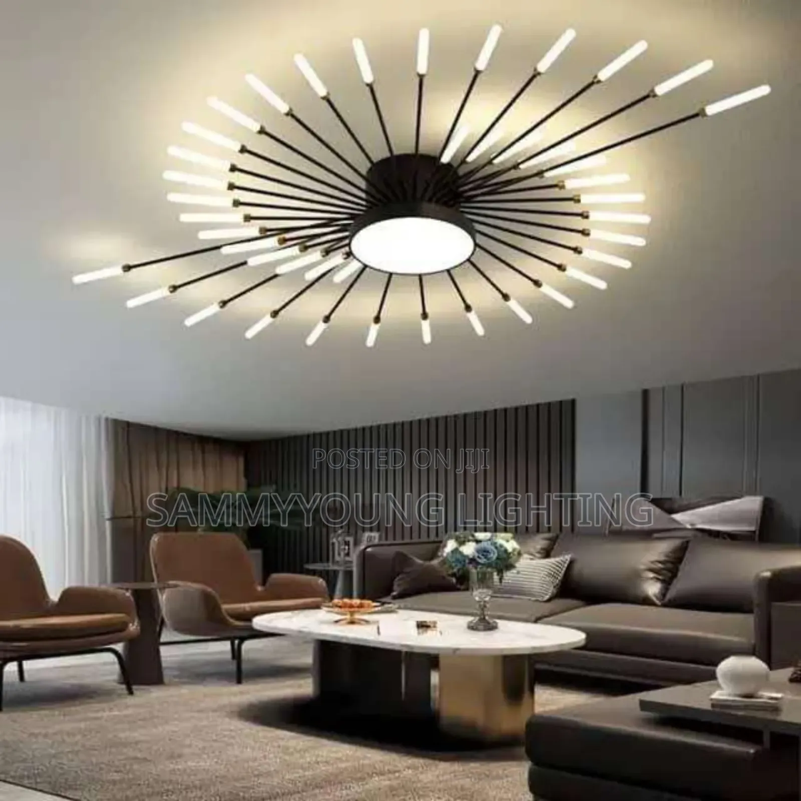 Modern Led Ceiling Mounted Chandelier Flush Light