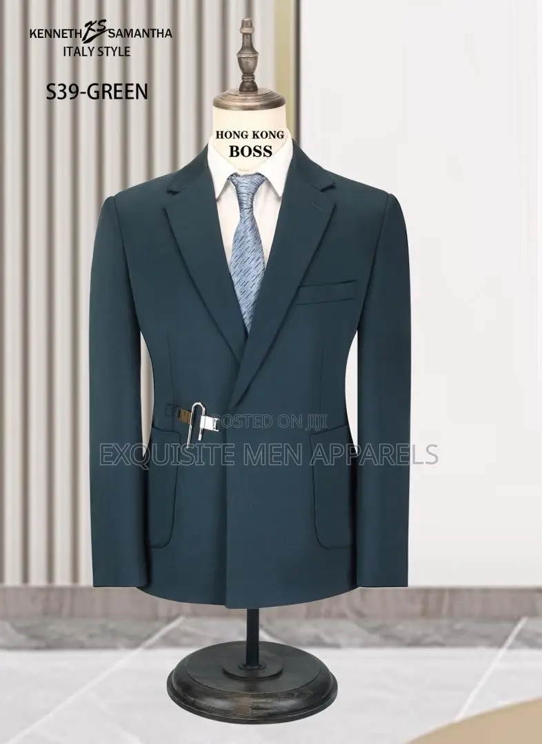 Designer Turkish Buckle Button Blazers Men’S Suit