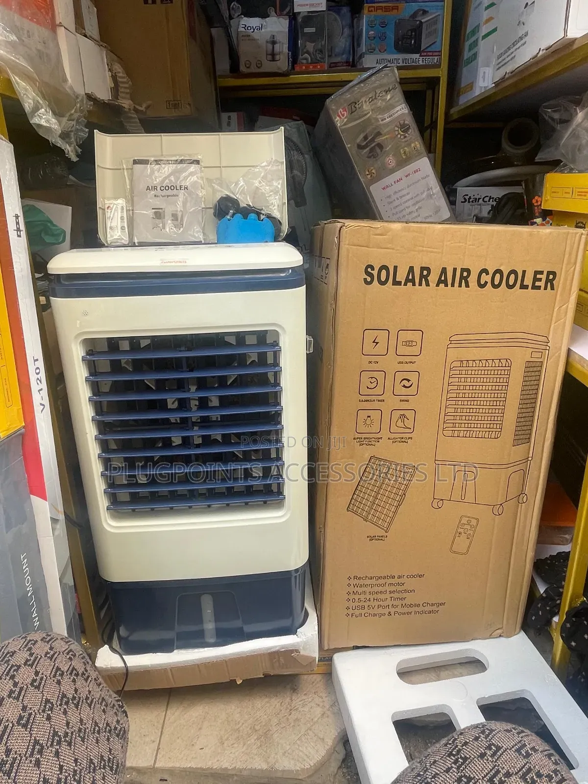 15liters Solar - Rechargeable Air Cooler