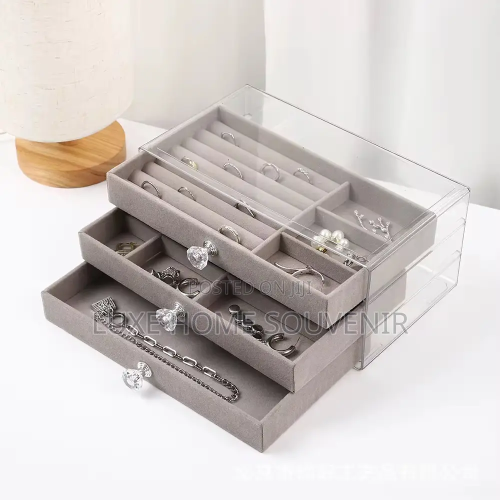 3 Layer / Drawer Square Jewelry Box