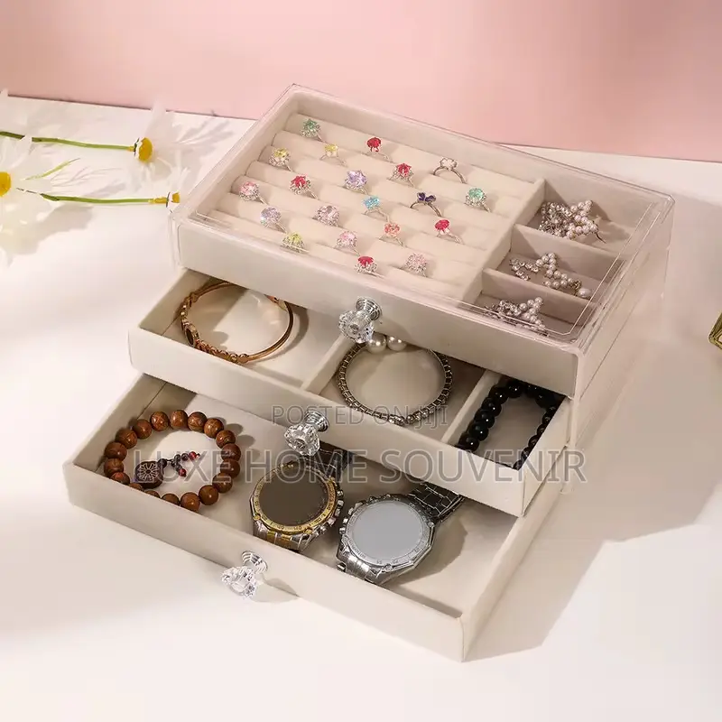 3 Layer / Drawer Square Jewelry Box
