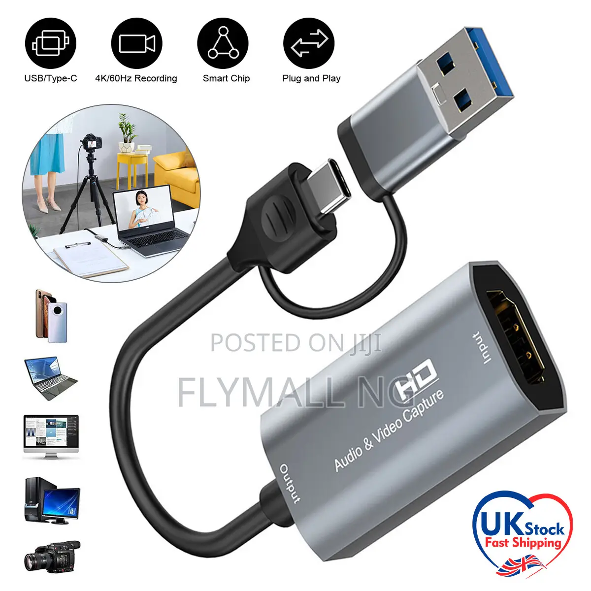 Hdmi to Usb Capture Card Video Capture Card 1080p Hd Video Recorder