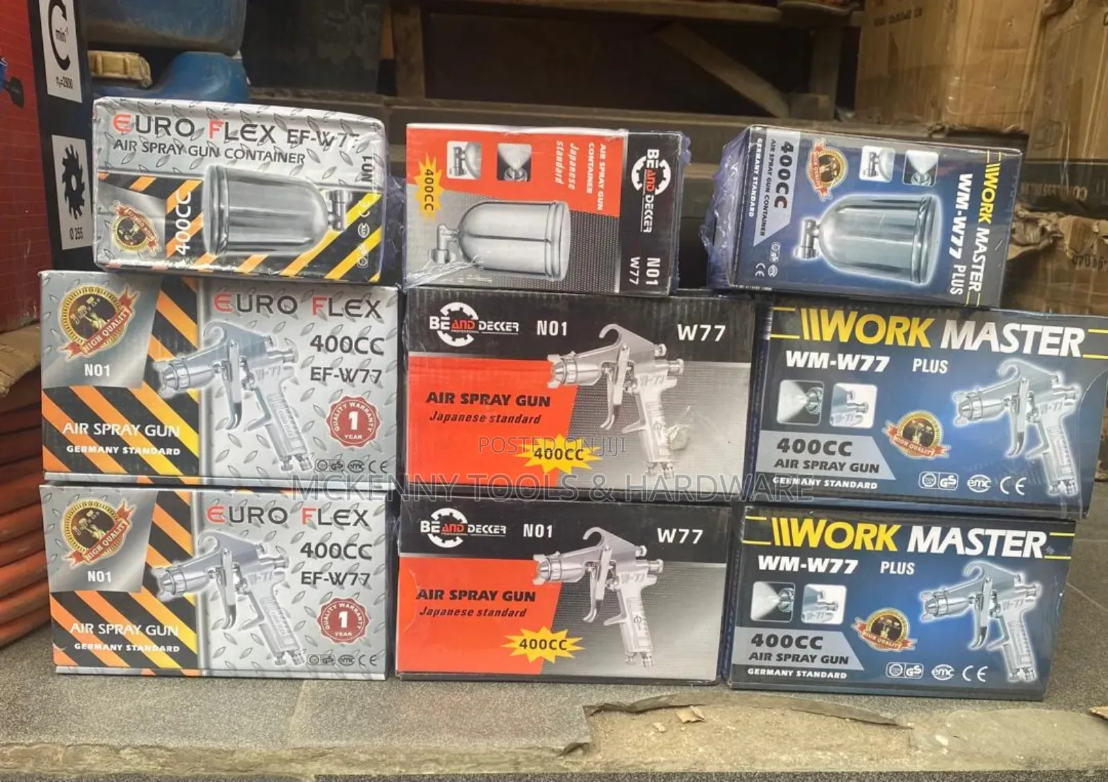 W77 Air Spray Gun – 400cc (Professional Grade