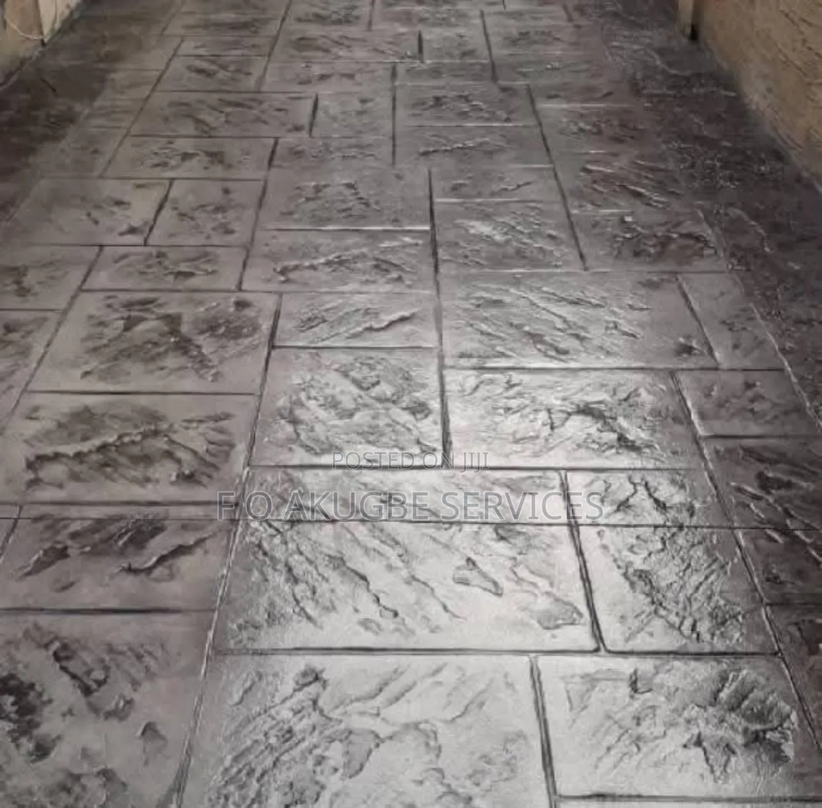 Concrete Floor Stamped American Standard