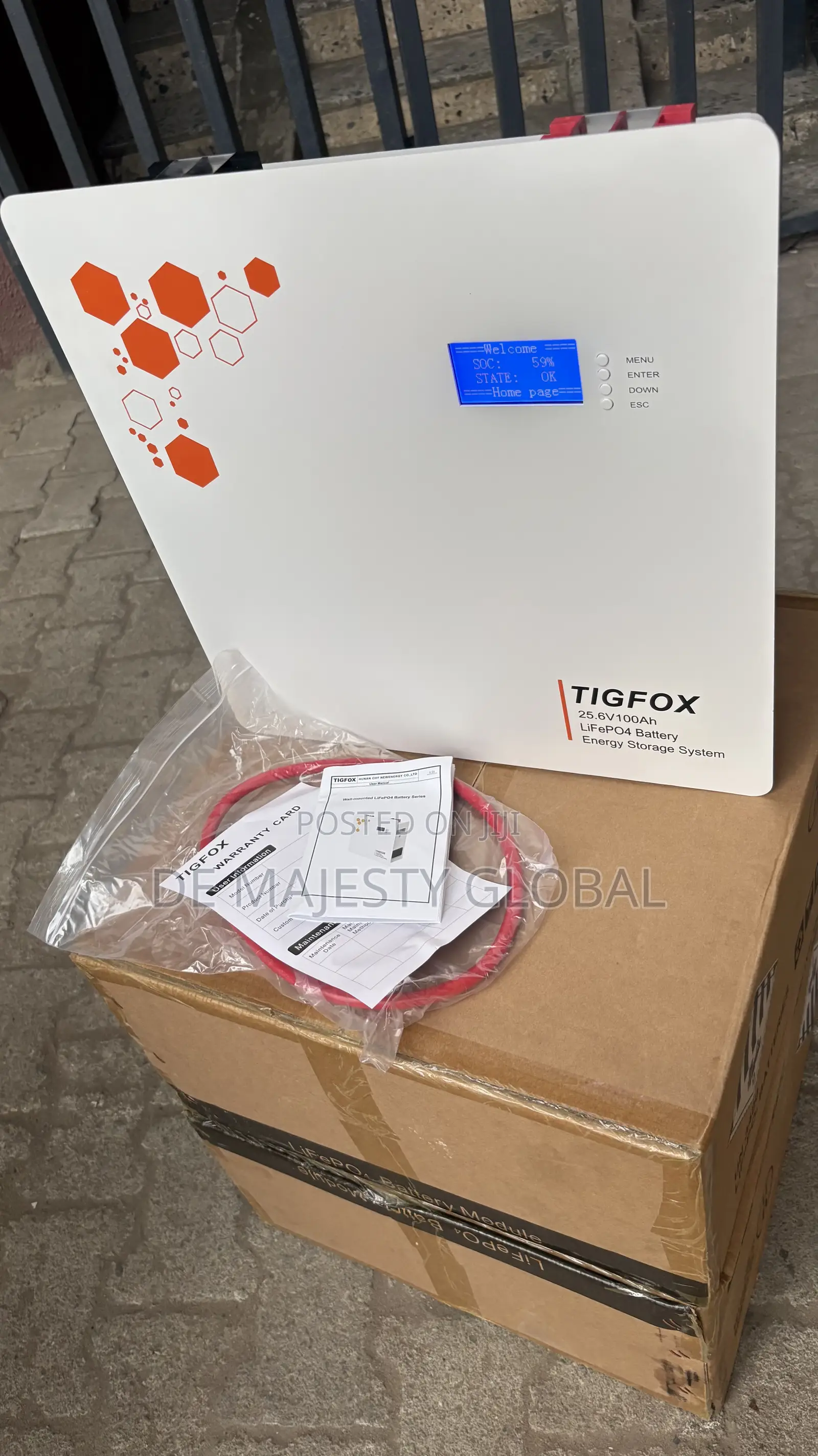 2.5kwh 24v Tigfox Lithium Battery