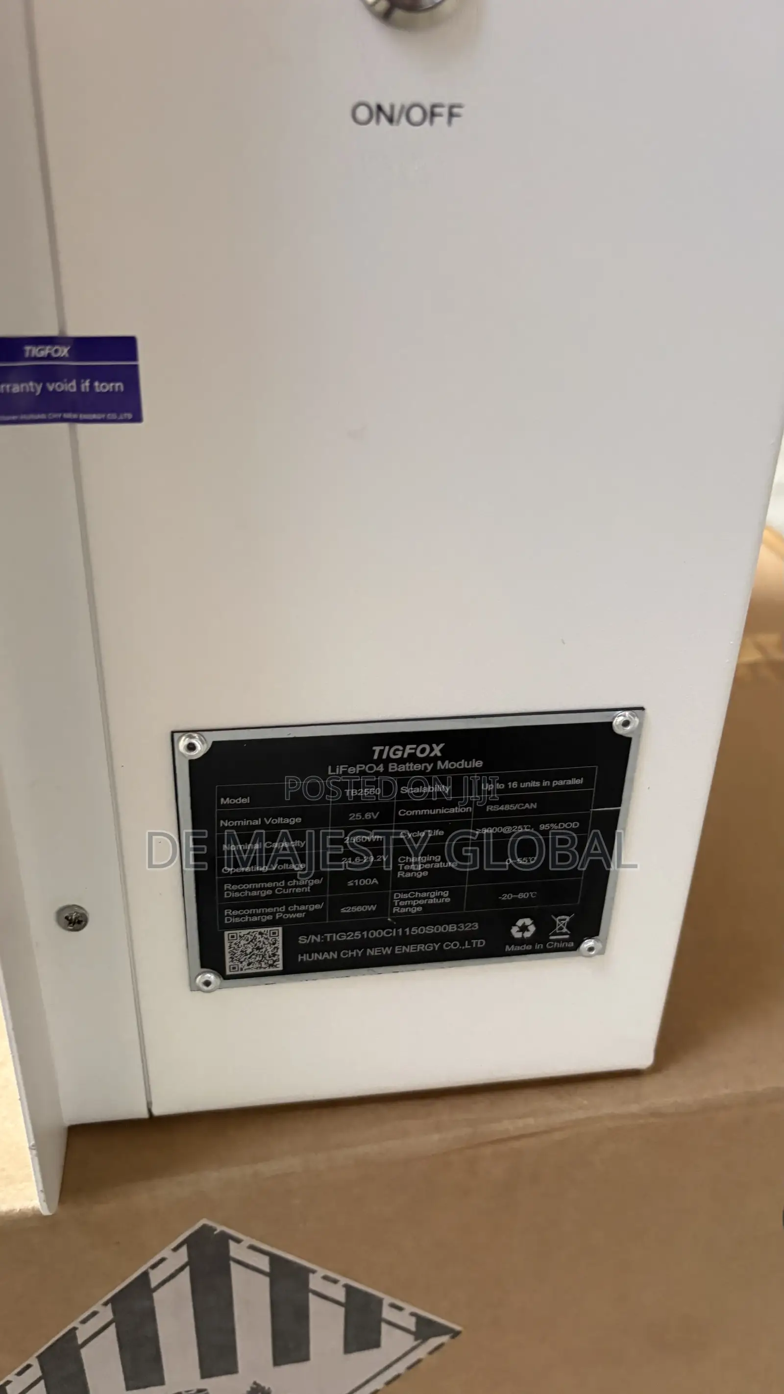 2.5kwh 24v Tigfox Lithium Battery