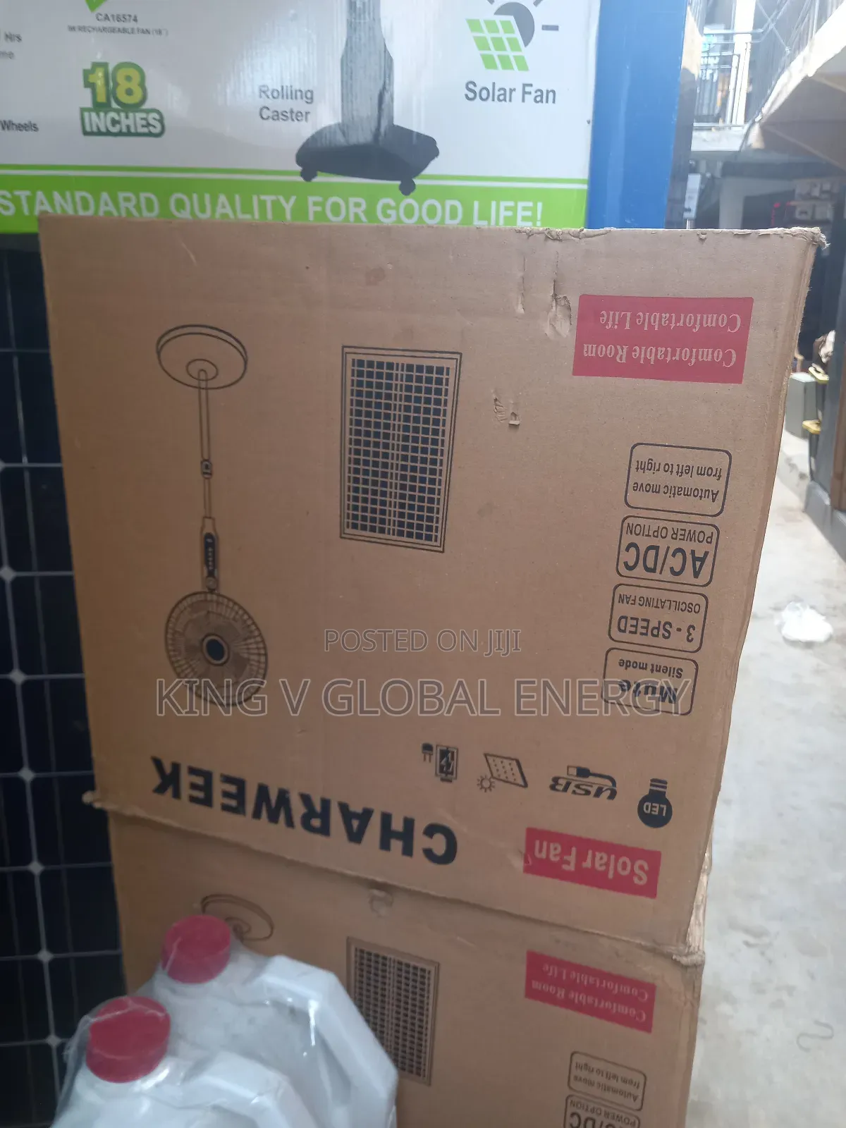 Charweek 16 Inches Quality Solar Fan