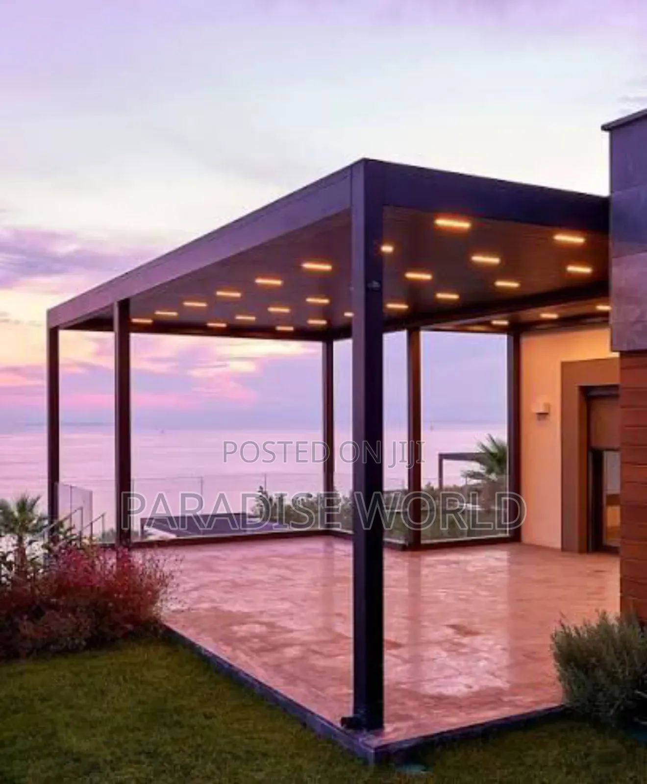 Modern Metal Pergola Installation - Durable Stylish