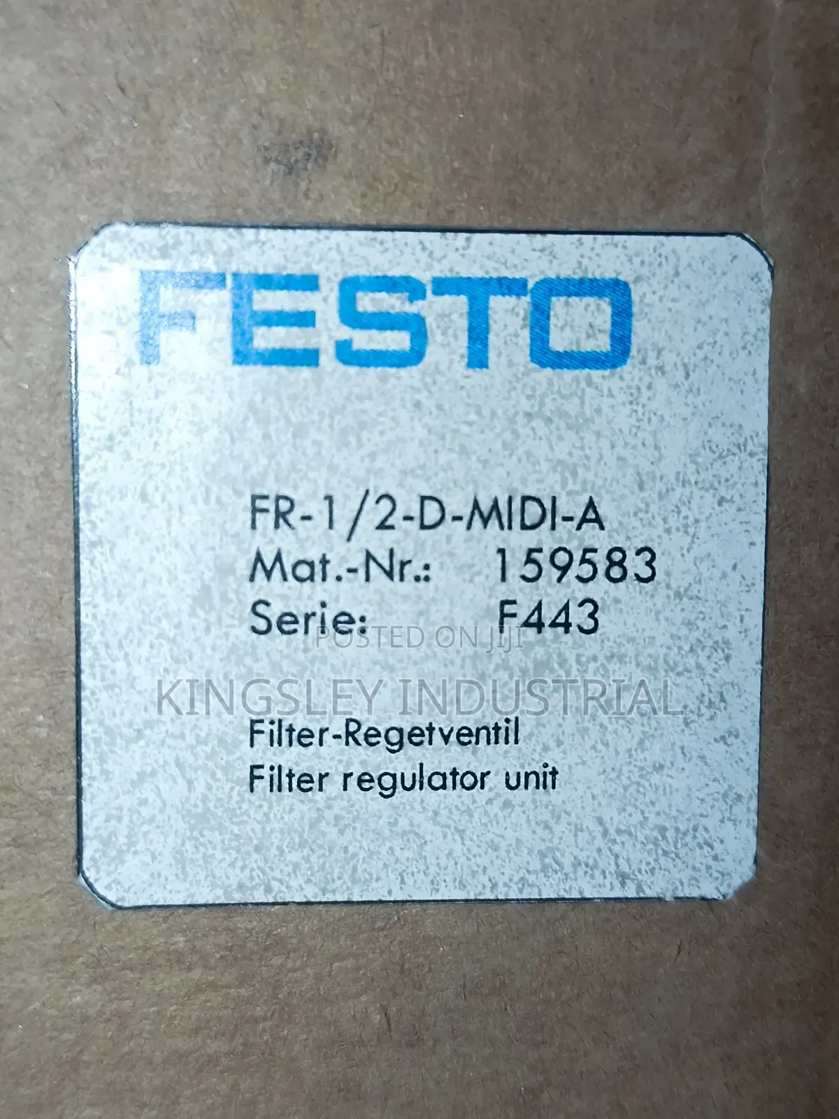 Festo Penumatic Filter Regulator 1⁄2-D-Midi-A