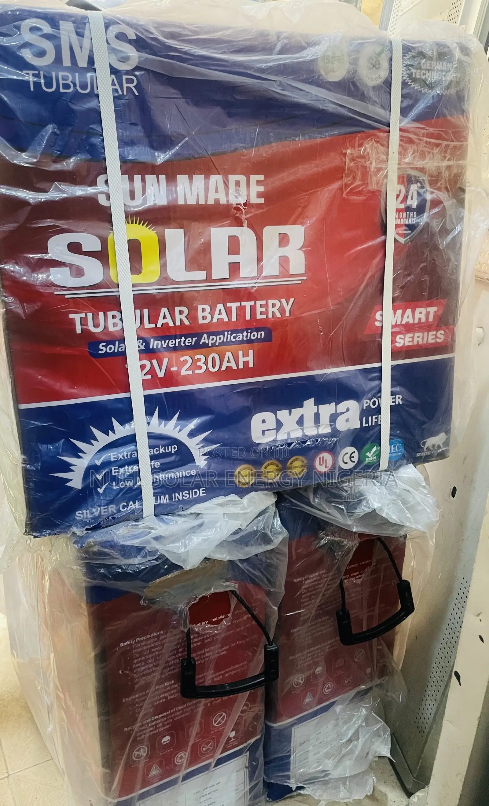 SMS Tubular Battery 230ah.12v